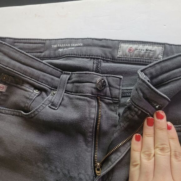 AG Adriano Goldschmied The Farrah Skinny High Rise Jeans Size 26 - Picture 3 of 8